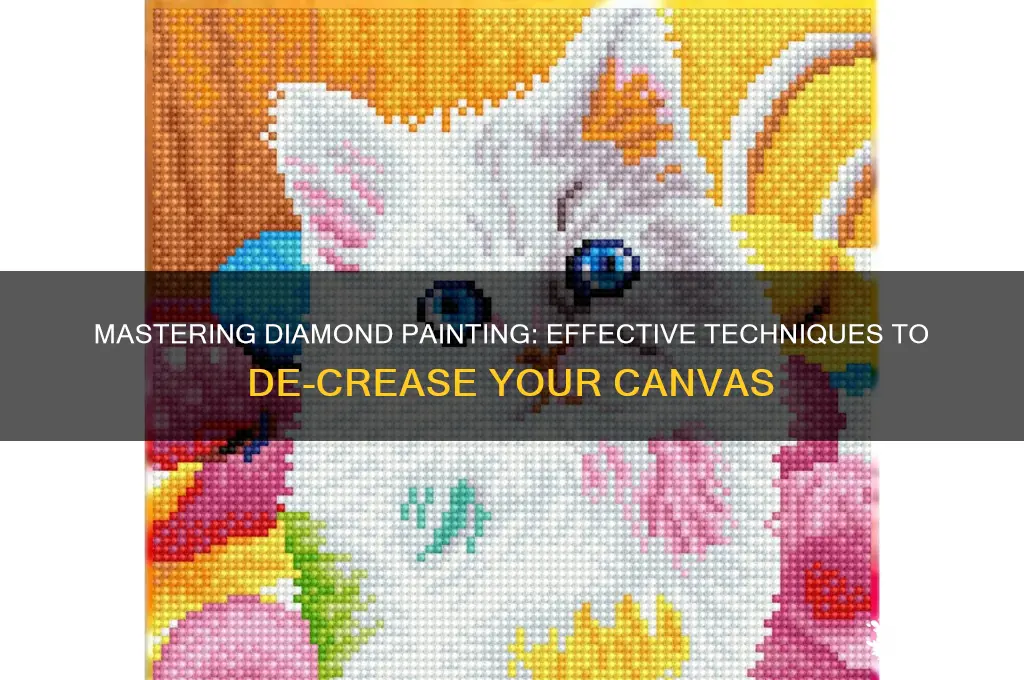how to de-crease a diamond painting