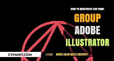 Deactivate Live Paint Groups in Adobe Illustrator: A Quick Guide