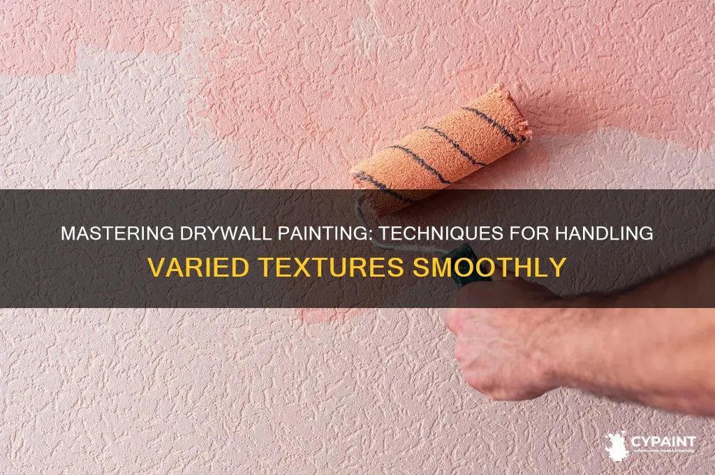 how to deal with different textures on drywall when painting