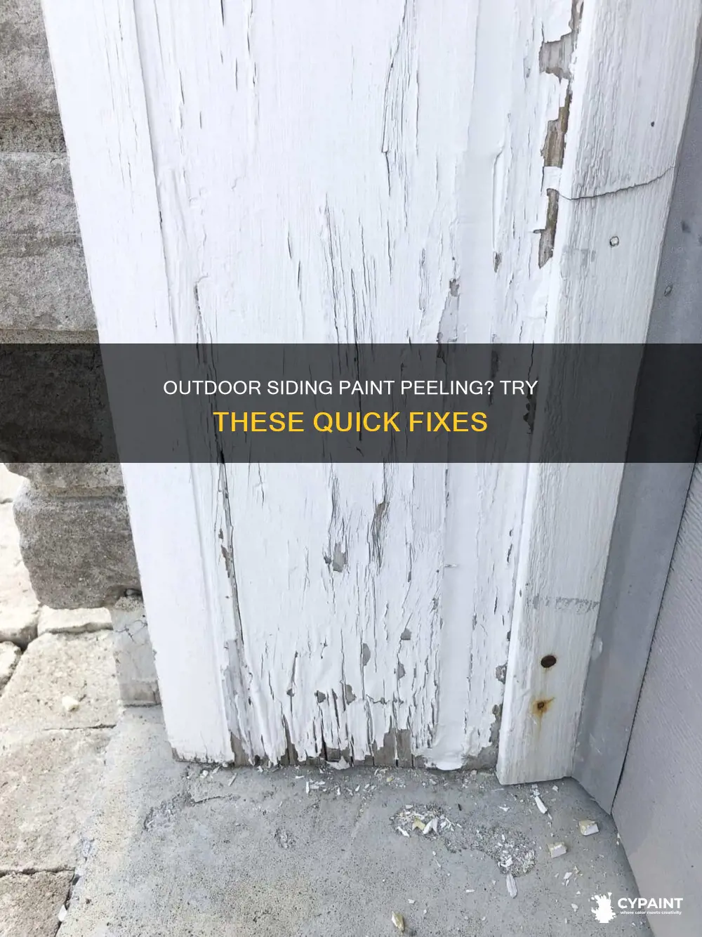 how to deal with peeling paint on outdoor siding