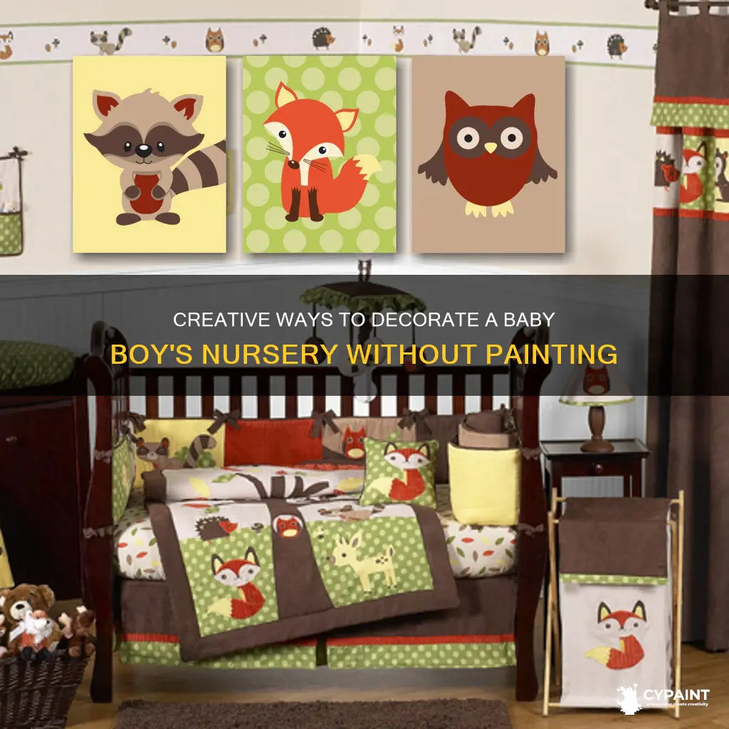how to decorate a baby boy room without painting