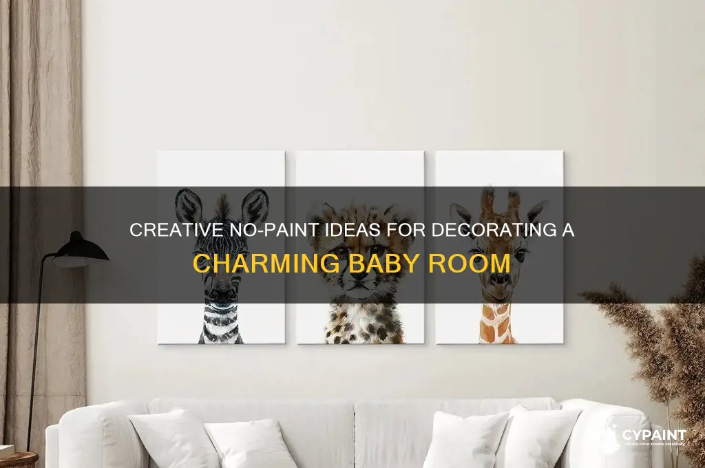 how to decorate a baby room without painting