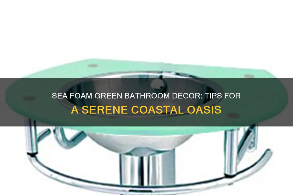 how to decorate a bathroom with sea foam green paint