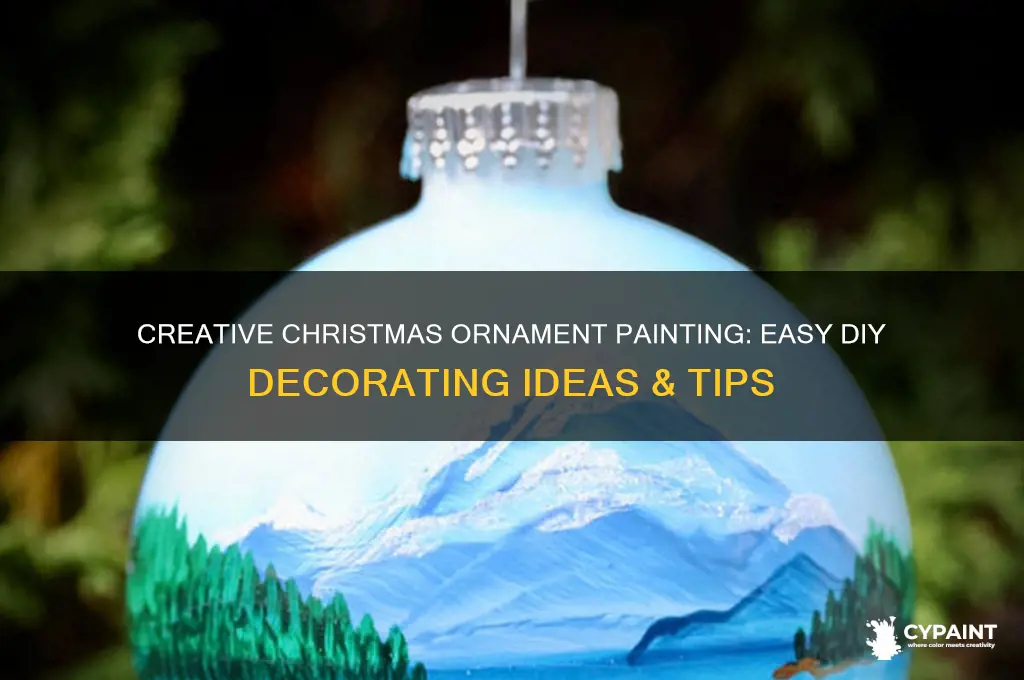 how to decorate a christmas ornament with paint