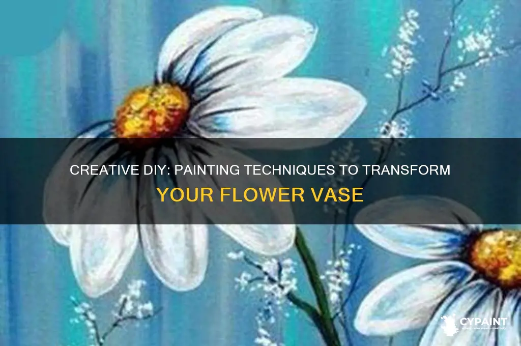 how to decorate a flower vase with paint