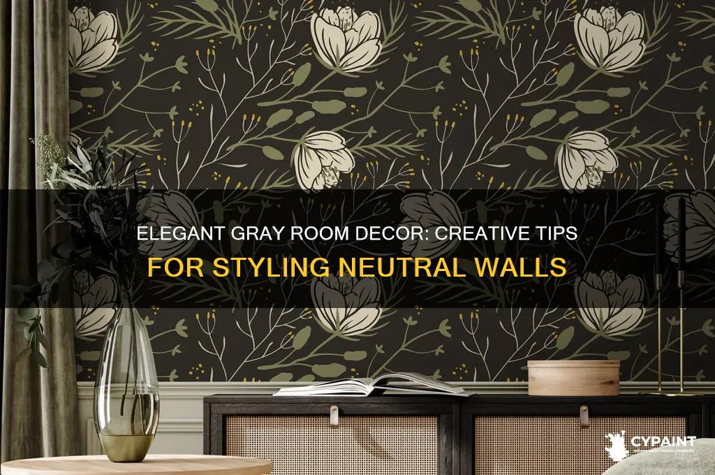 how to decorate a gray painted room