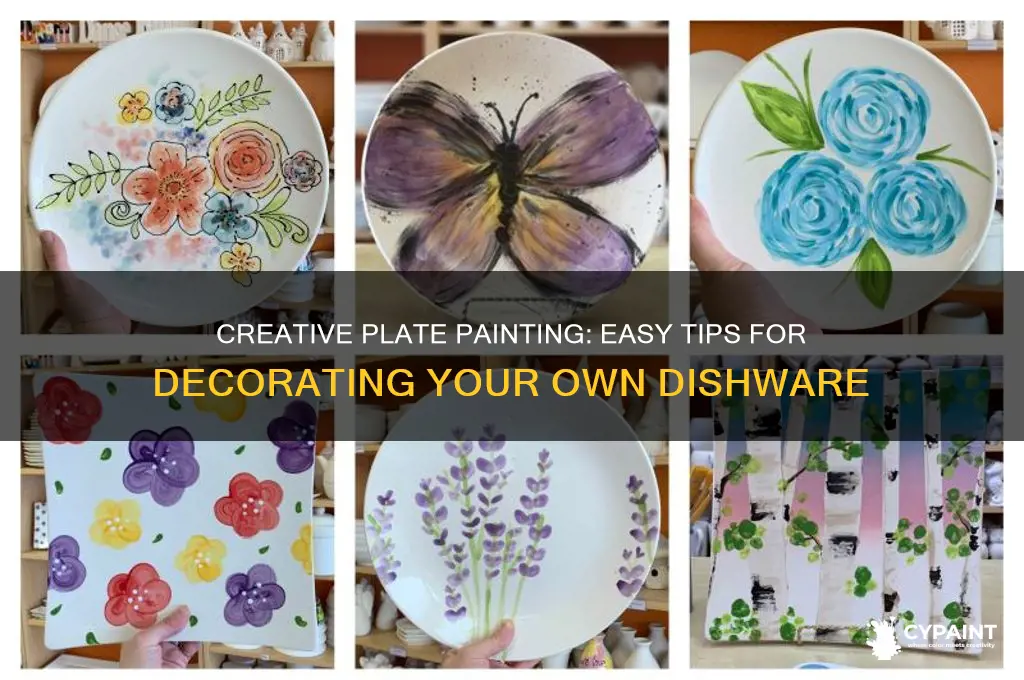 how to decorate a plate with paint