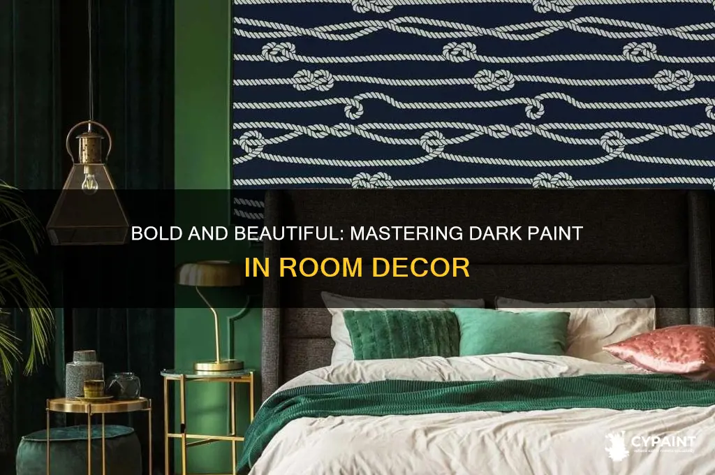 how to decorate a room with dark paint