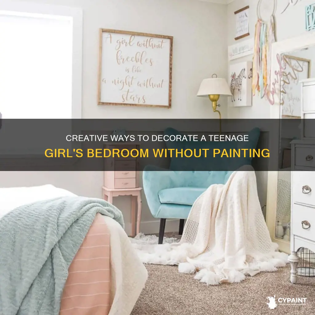 how to decorate a teenage girl bedroom without painting