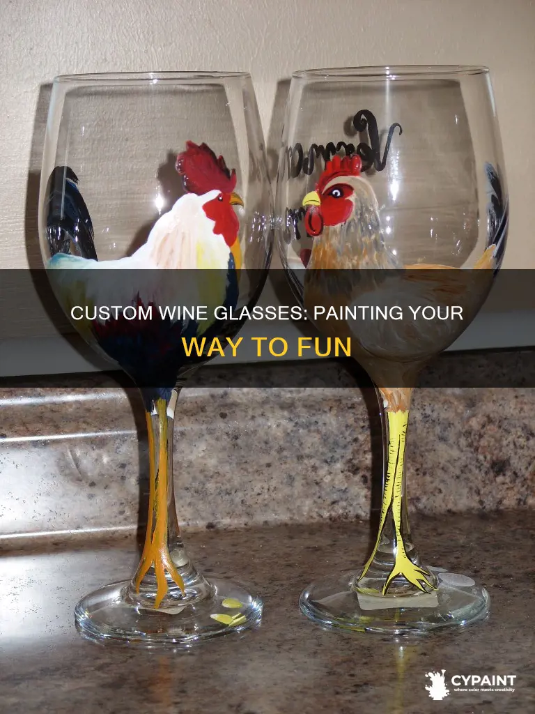 how to decorate a wine glass with paint markers