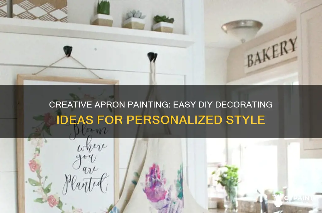 how to decorate an apron with paint