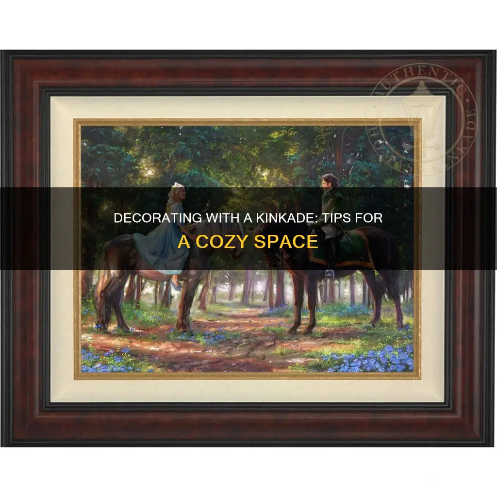 how to decorate around a large thomas kinkade painting