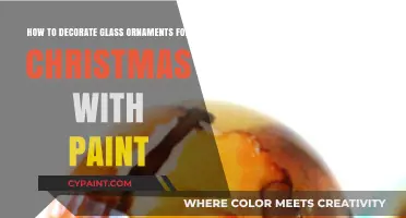 Glass Ornament Painting: Creative Christmas Decor Ideas