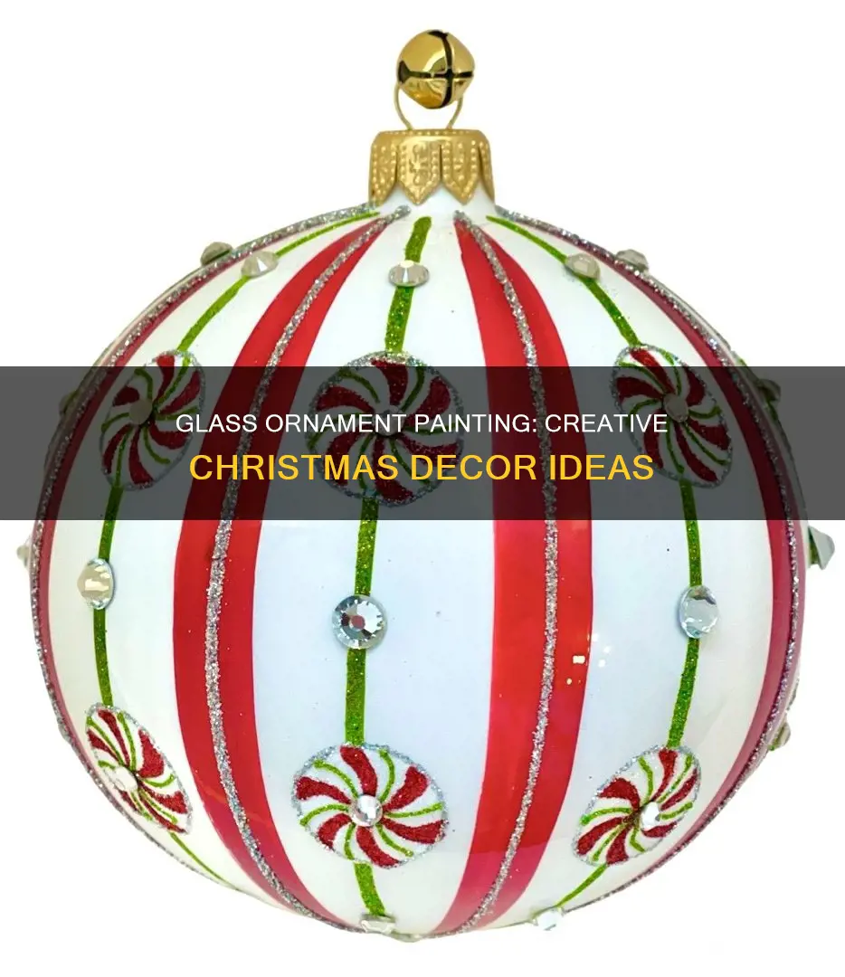 how to decorate glass ornaments for christmas with paint