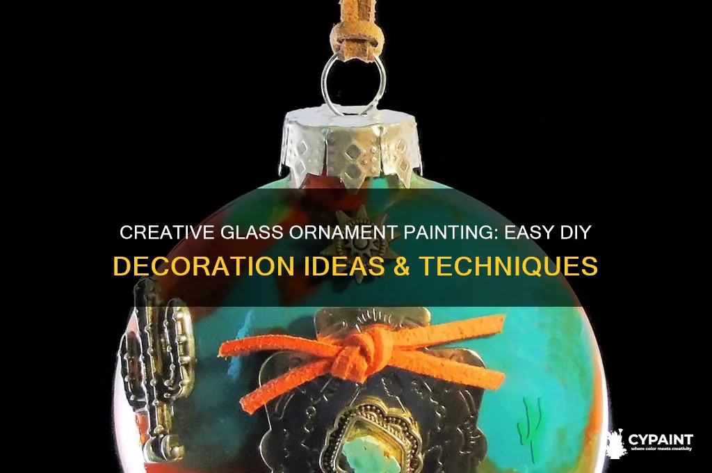 how to decorate glass ornaments with paint