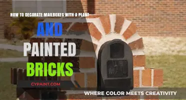 Creative Mailbox Makeover: Plant-Adorned and Painted Brick Designs