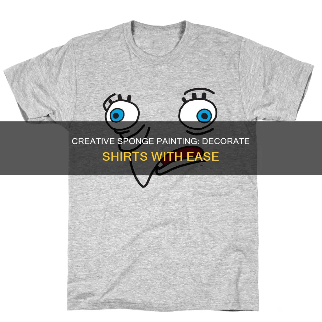 how to decorate shirts with sponge and fabric paint