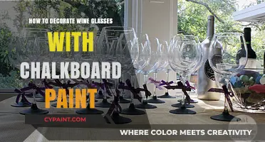 Creative DIY: Decorating Wine Glasses with Chalkboard Paint Ideas
