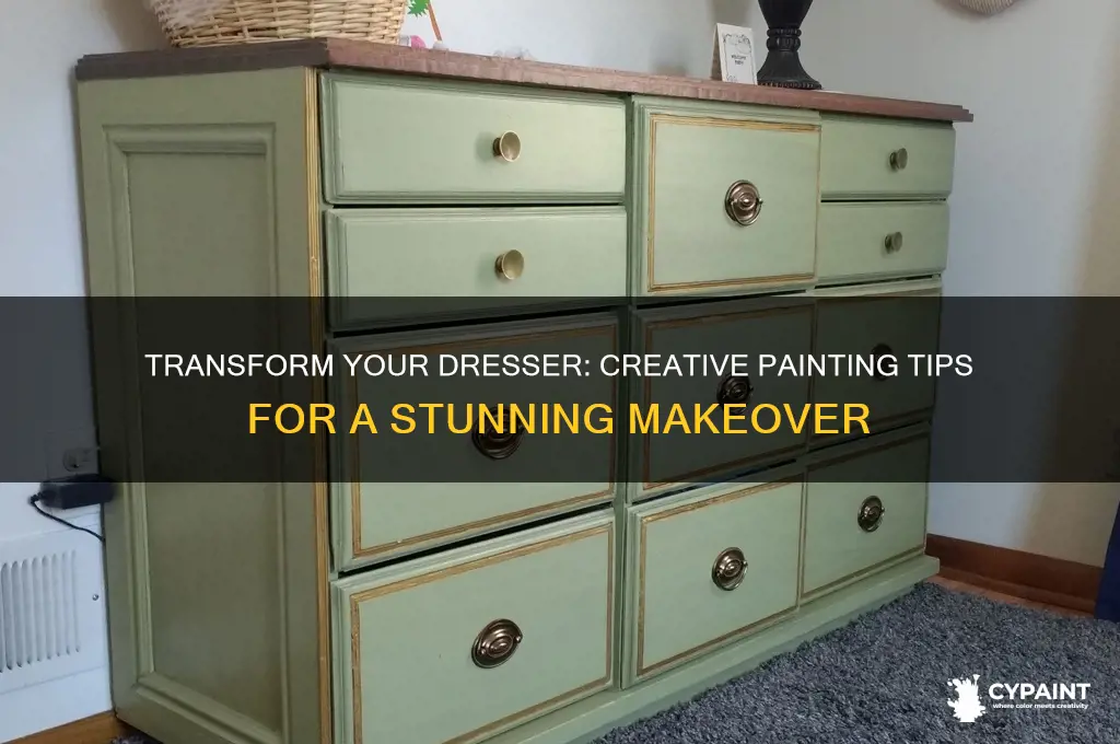 how to decorate your dresser with paint