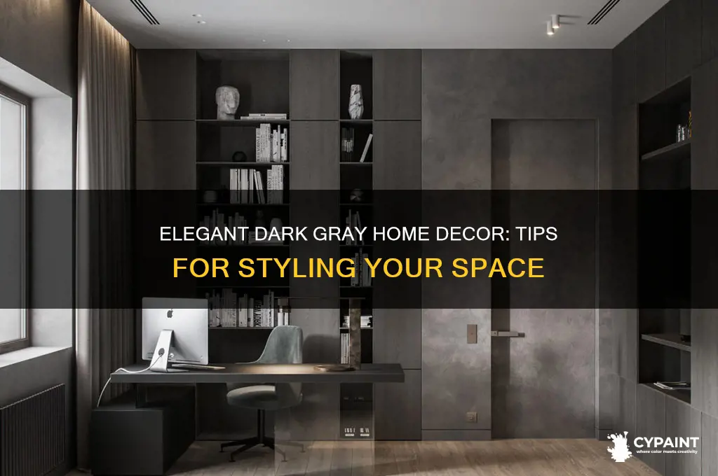 how to decroate a home painted dark gray