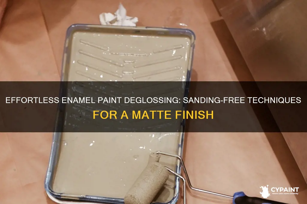 how to degloss enamel paint without sanding