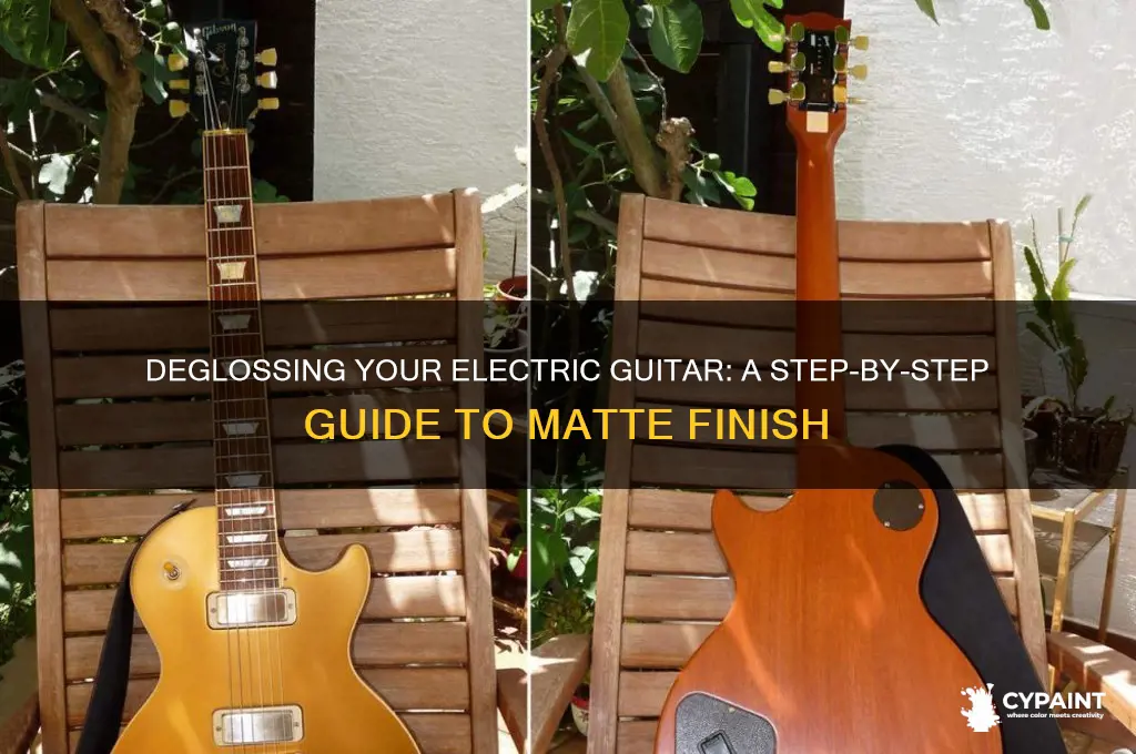 how to degloss gloss paint electric guitar
