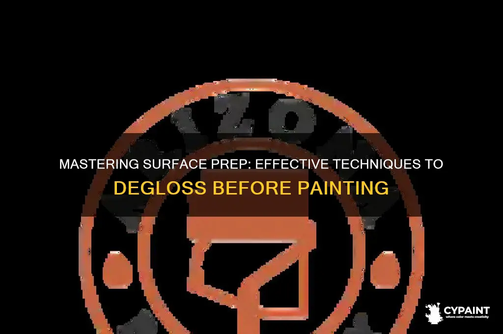 how to degloss surface for paintingsurface to paint
