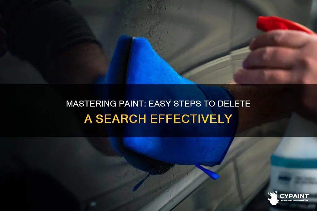how to deleat a sceach on paint
