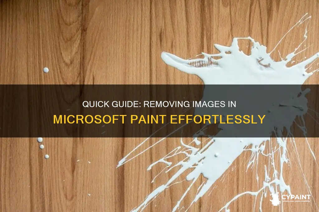 how to delete a image from microsoft paint