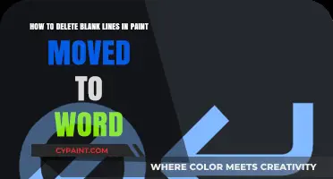 Efficiently Remove Blank Lines from Paint Images in Word Documents