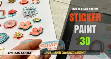Removing Custom Stickers in Paint 3D: A Step-by-Step Guide