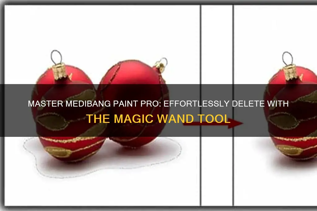 how to delete on magic wand on medibang paint pro
