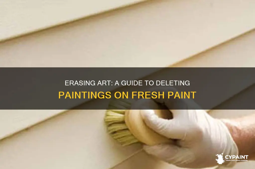 how to delete paintings on fresh paint