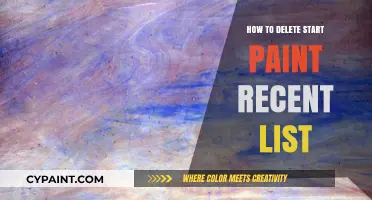Clear Start Paint Recent List: A Simple Step-by-Step Guide