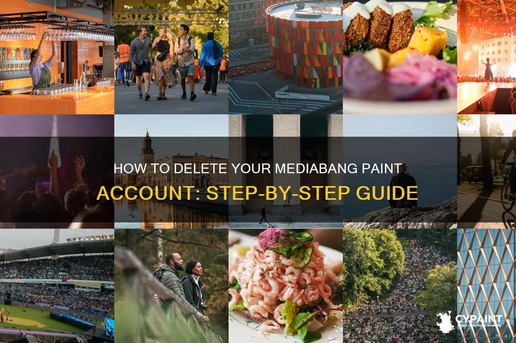 how to delete your mediabang paint account