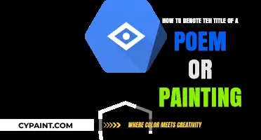 Mastering Art and Poetry Titles: Proper Formatting for Poems and Paintings