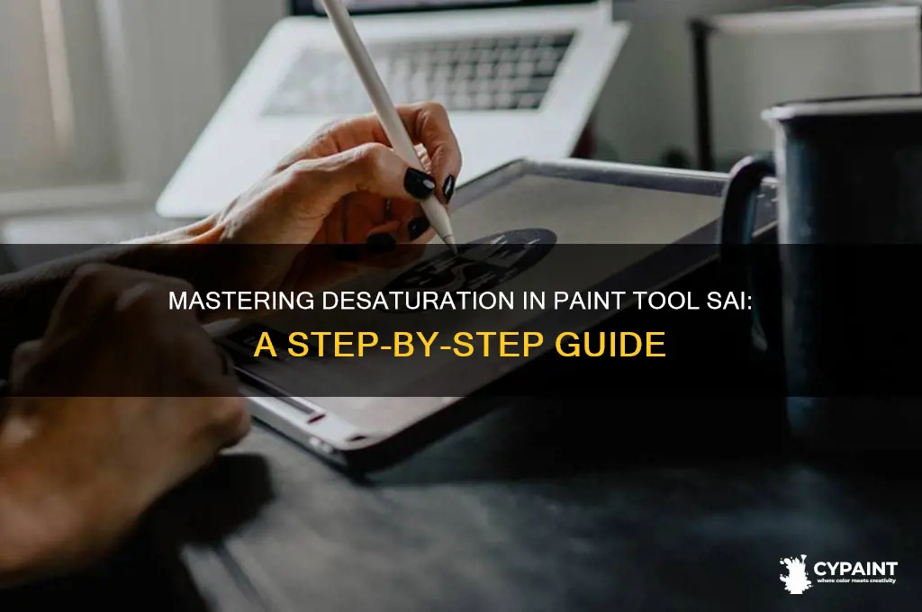 how to desaturate in paint tool sai