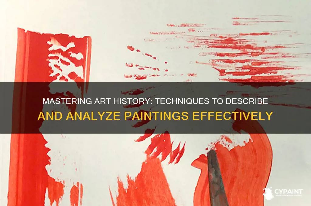 how to describe a painting art history