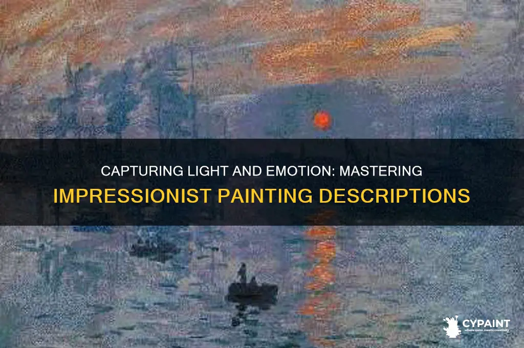 how to describe a painting as impressionism