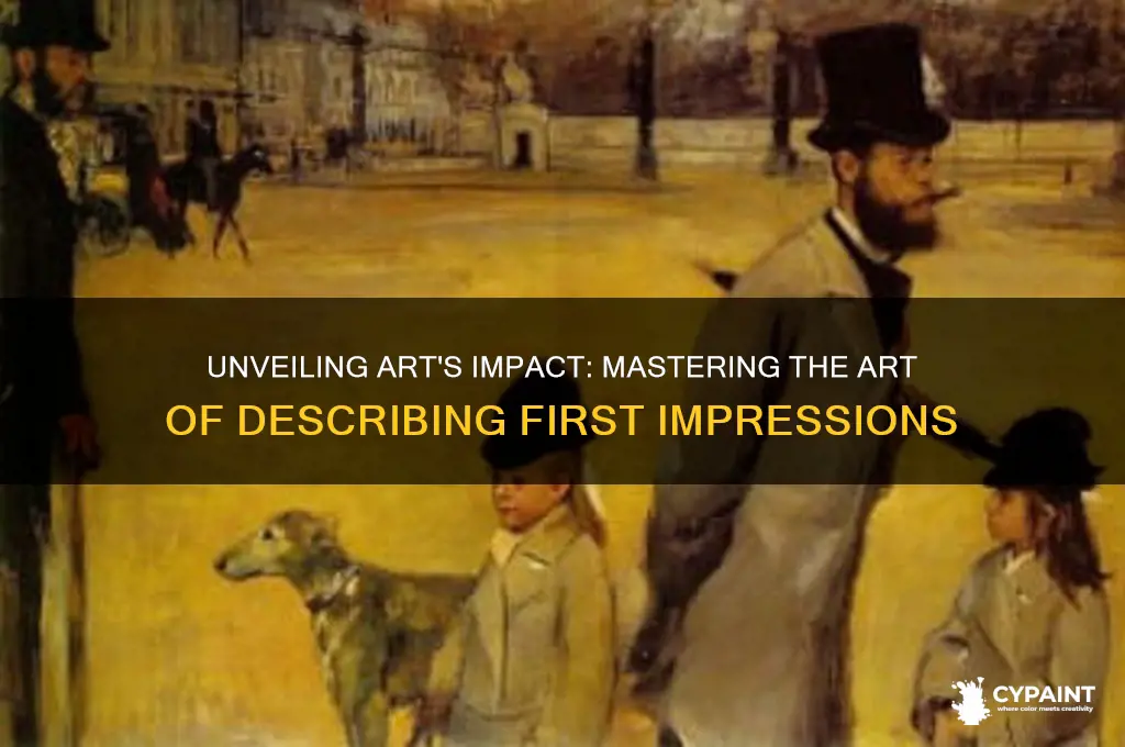 how to describe first impressions about a painting