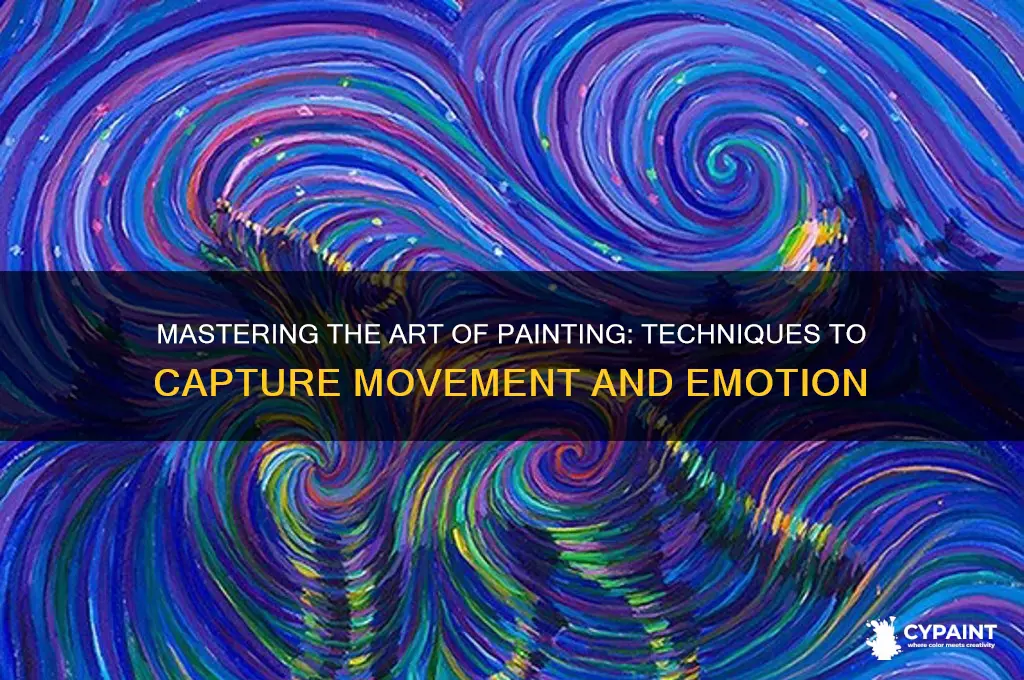 how to describe the action of painting