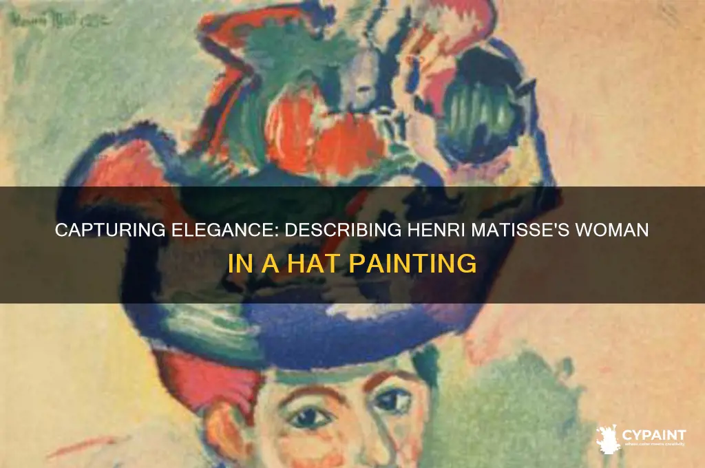 how to describe woman in a hat painting by henrru