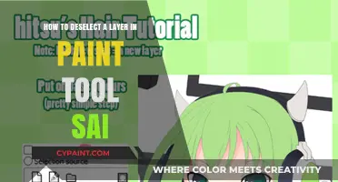 Selecting and Deselecting Layers in Paint Tool Sai