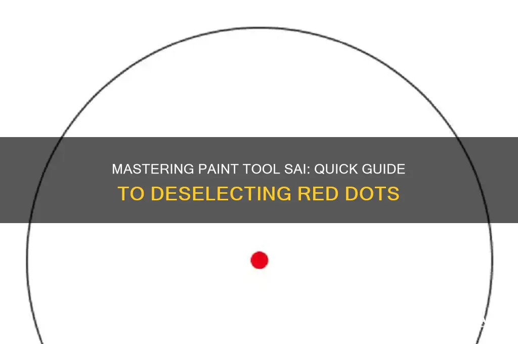 how to deselect red dots paint tool sai