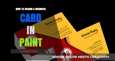 Designing Professional Business Cards in Paint: A Step-by-Step Guide