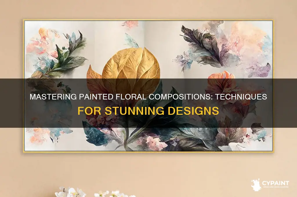 how to design a painted floral composition