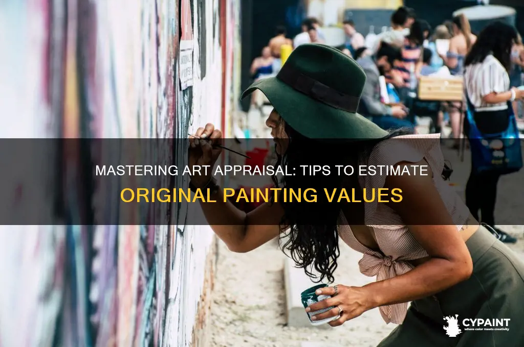how to determine approximate value of original paintings