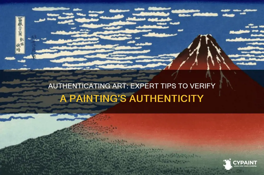 how to determine if painting is real