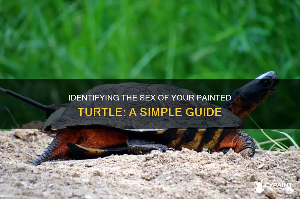 how to determine sex of painted turtle
