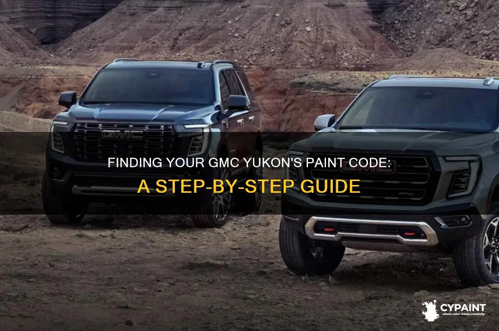 how to determine the paint code on a gmc yukon